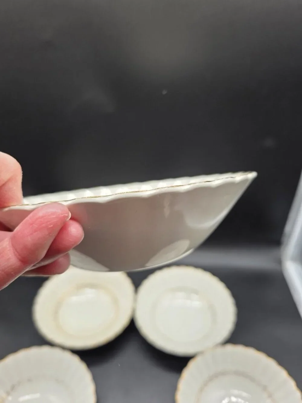 J&G Meakin Classic White Soup Bowls Lot Of 5 Made In England Boho Retro